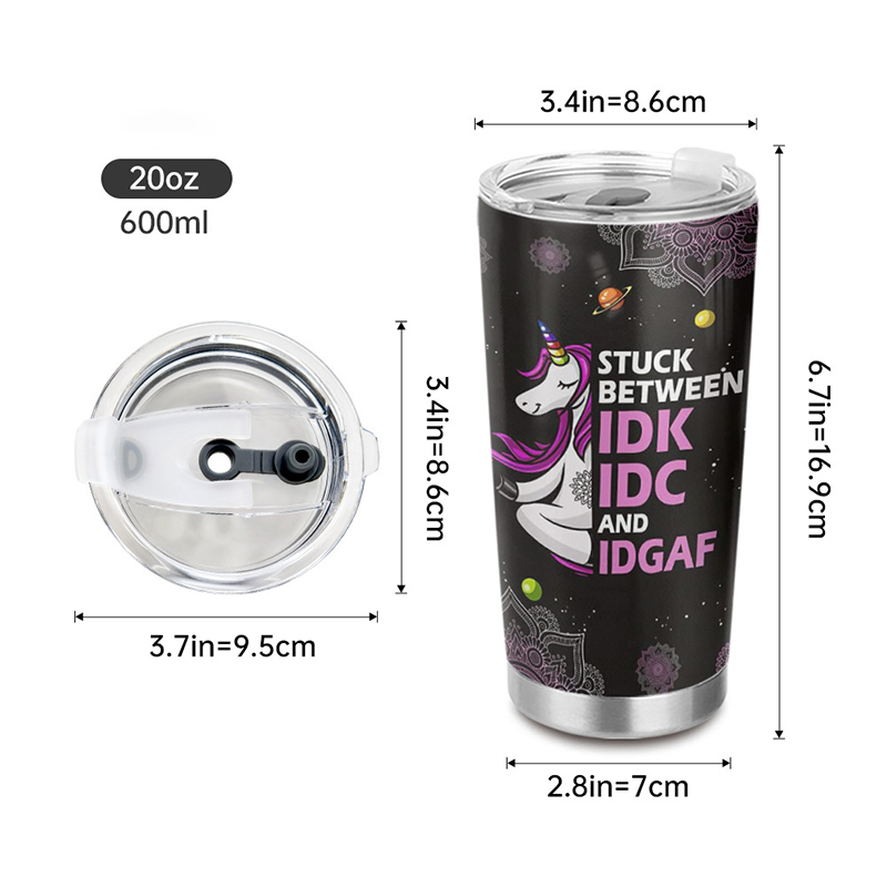 20oz Stainless Steel Vacuum Insulated Tumblers w/ Lids 4