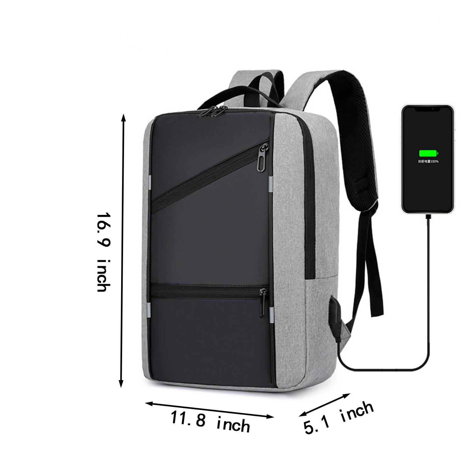 Travel Laptop Backpack w/ Usb Charging Port 1