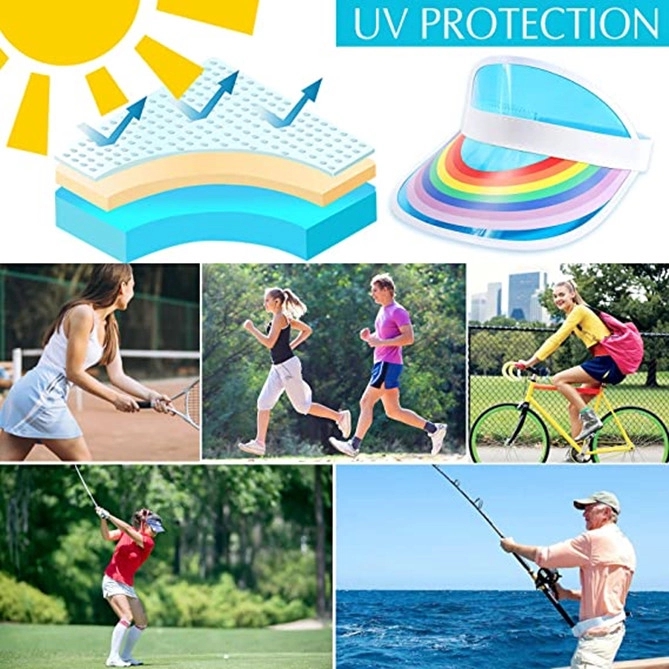 PVC Sun Shade Visor Hat 4