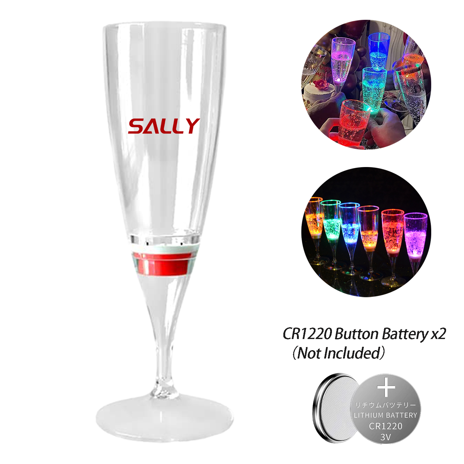 10 Oz. Lighted Led Wine Glass 1