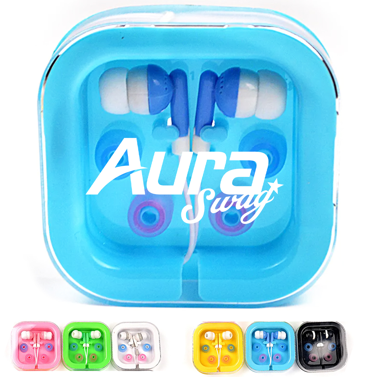 Colorful Wired Earbuds with Portable Storage Case 5