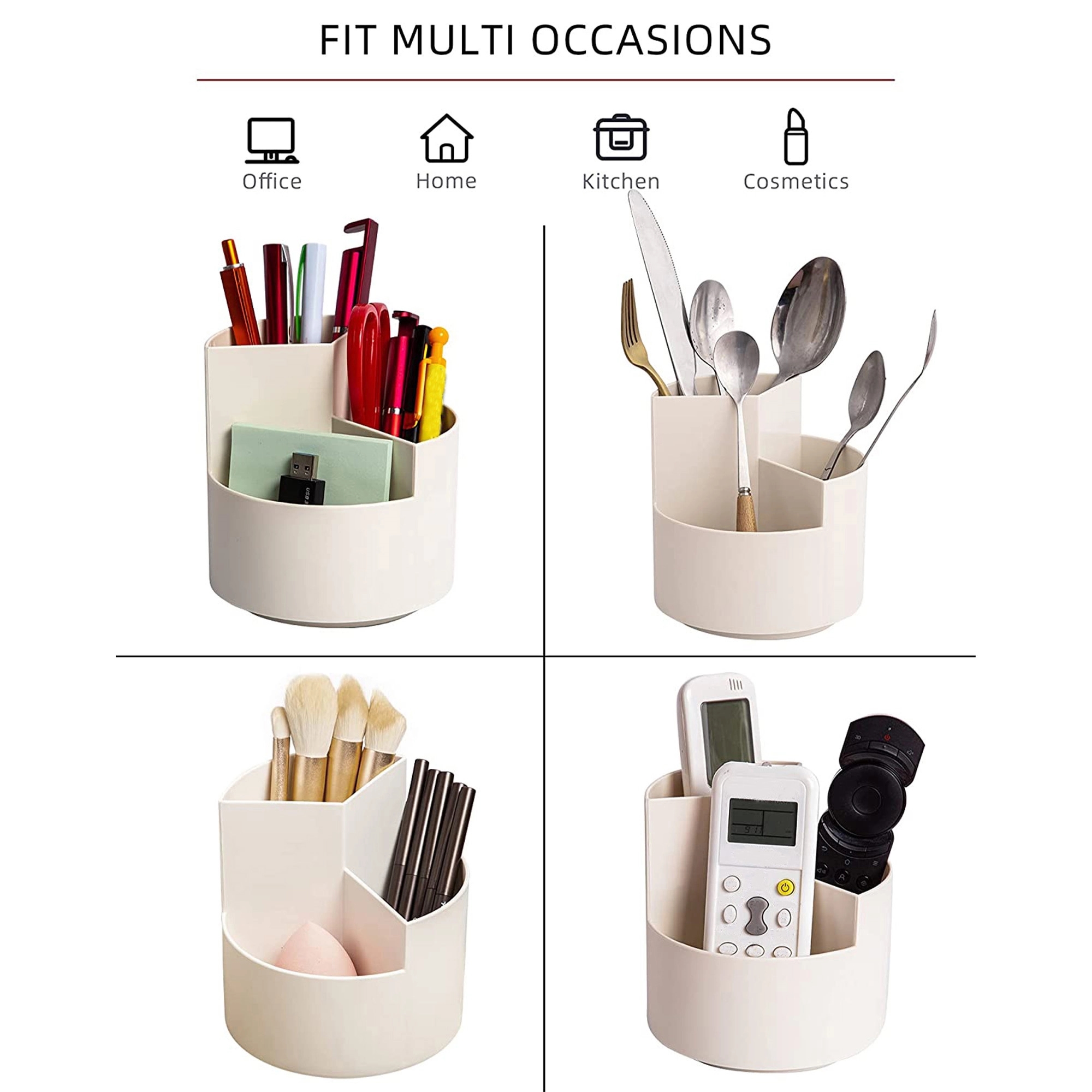 360 degree Rotating 3 Grid Pen Holder MOQ50 2