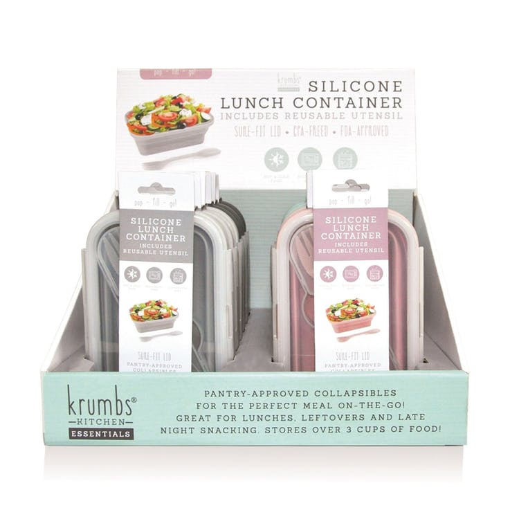 Collapsible Silicone Lunch Containers - 4 Colors 2