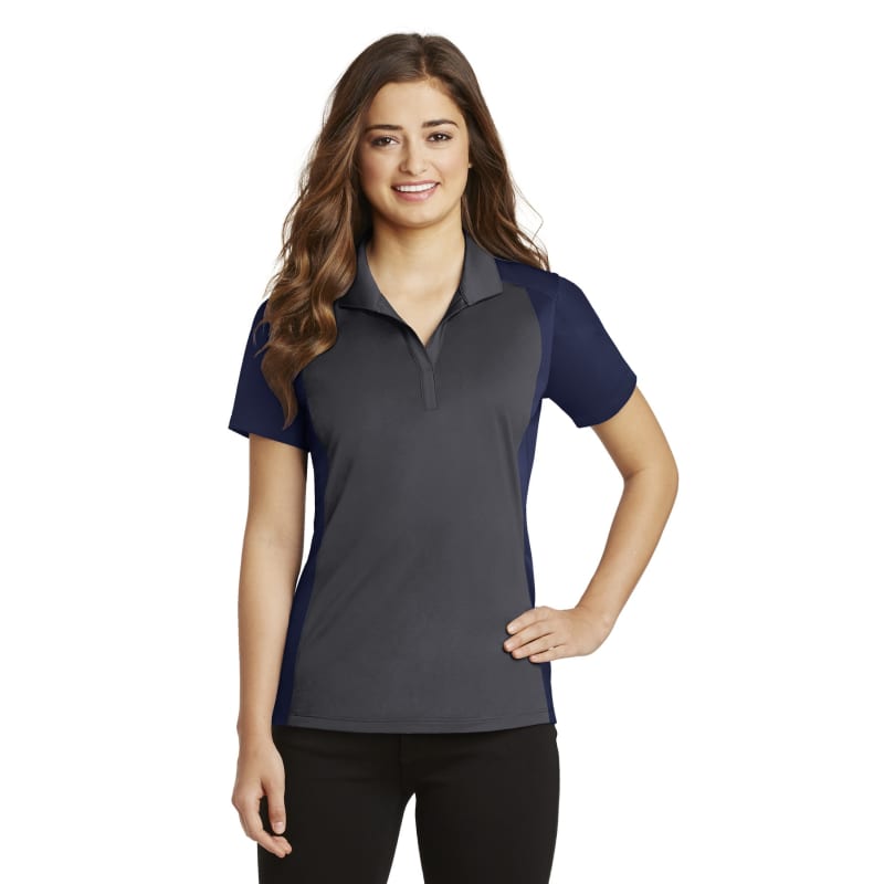 Sport-Tek Women's Colorblock Micropique Sport-Wick Polo. 50