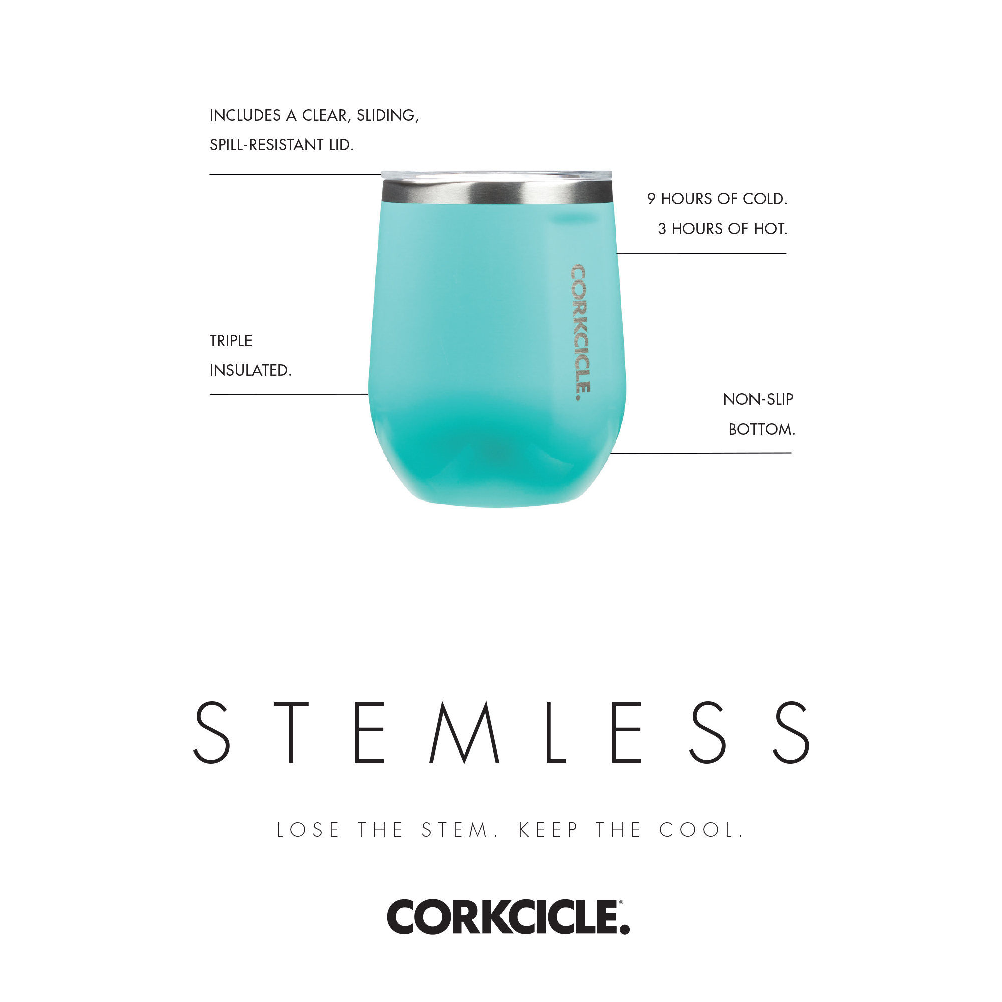 CORKCICLE® Stemless Wine Cup - 12 Oz. 31