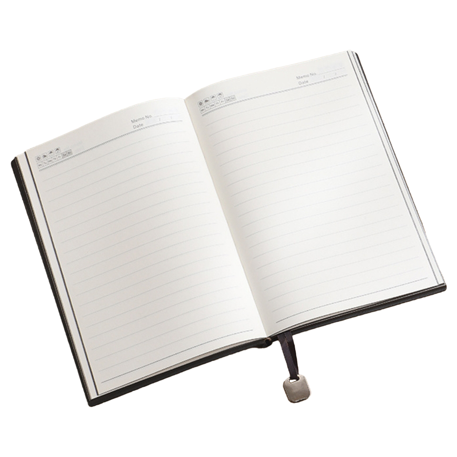 TiTUS® Executive Corduroy PU Lather A5 Notebook with Metal Bookmark 3