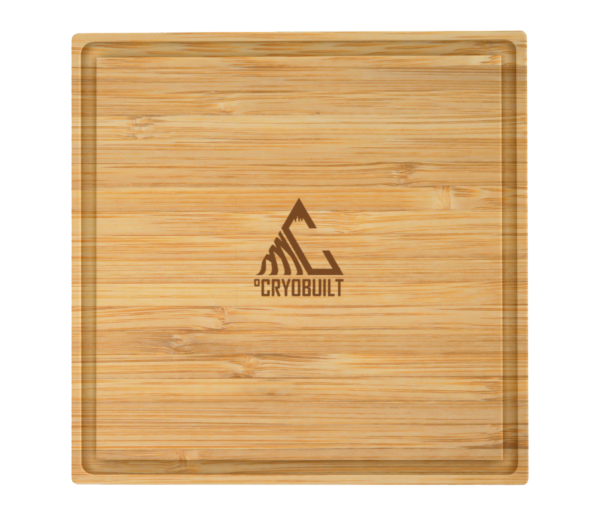 12" Square Bamboo Cutting Board with Juice Groove 2
