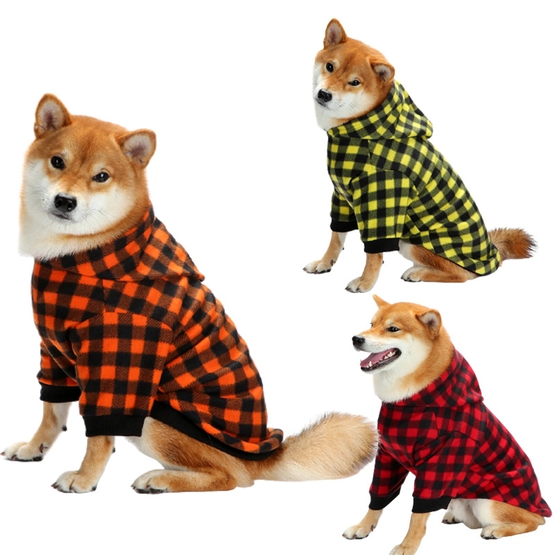 Letters Winter Pet Dog Hoodies Cotton Warm Clothes 1