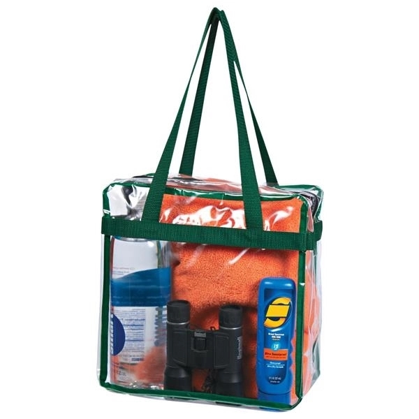 Clear Tote Bag with Zipper 2