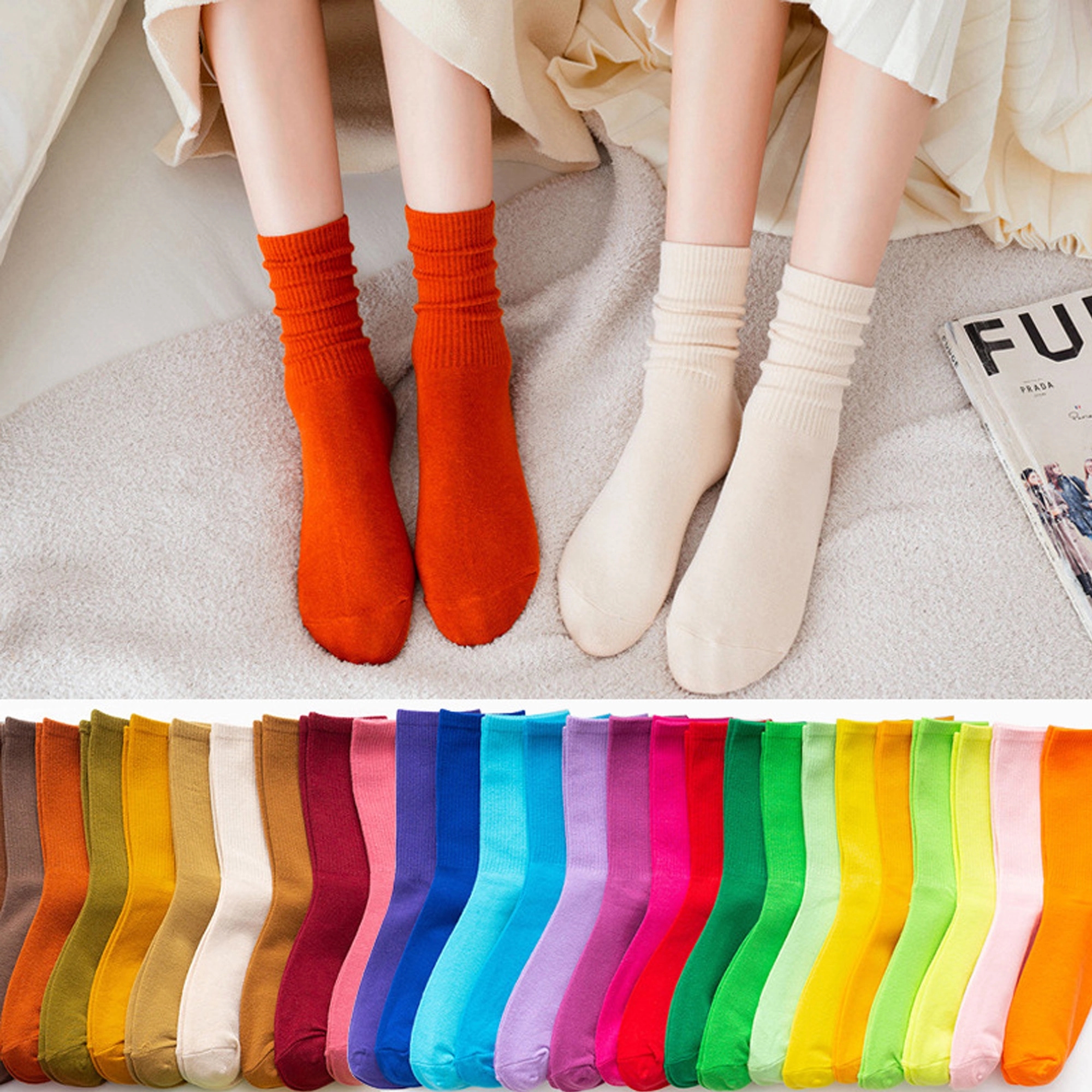 Basketball Knitting Socks