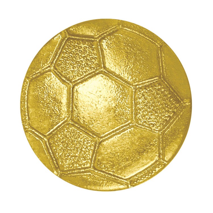 Soccer Ball Bright Gold Chenille Lapel Pin