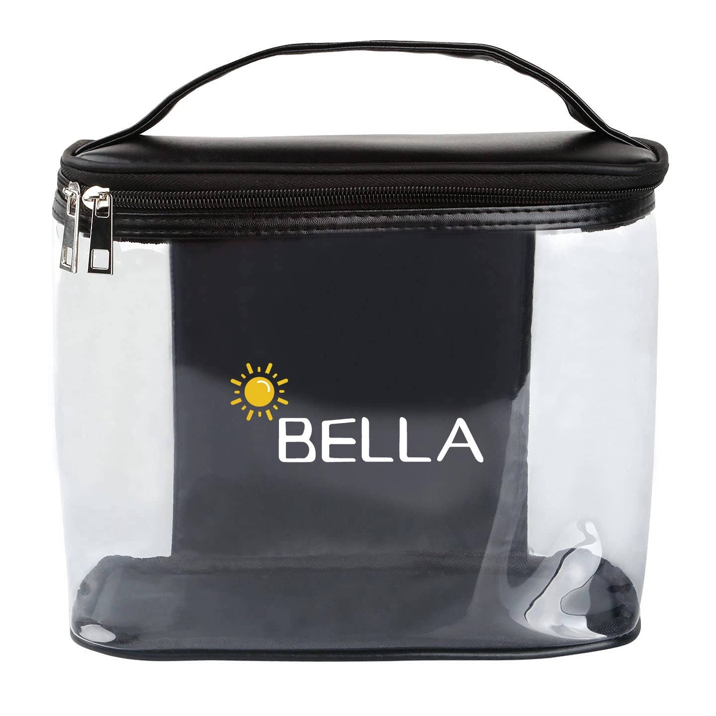 Transparent Makeup Cosmetic Bag With Zipper And Handle 2