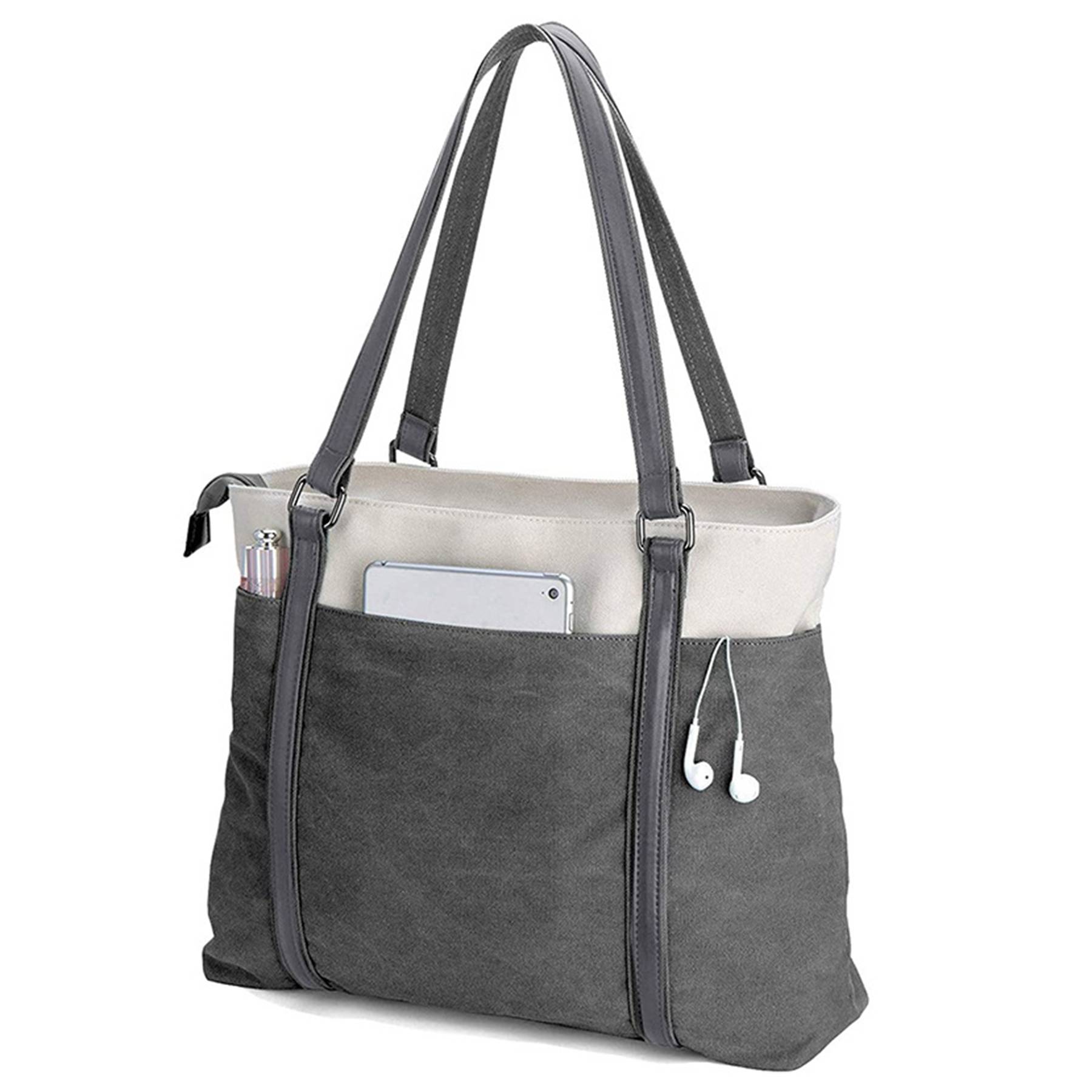 Canvas Lightweight Laptop Tote Bag for Work 3