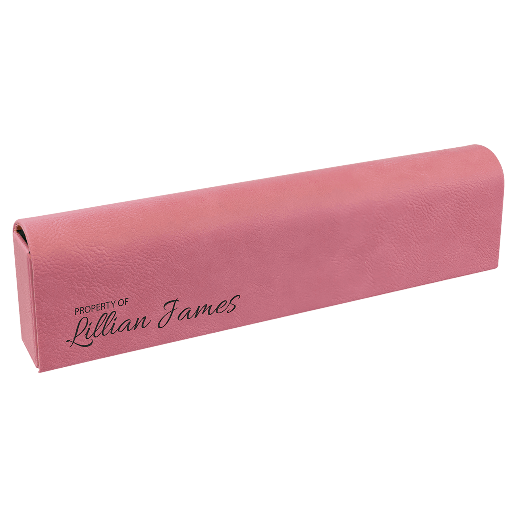 9 3/4" x 2 1/2" Pink Leatherette Pill Box 2