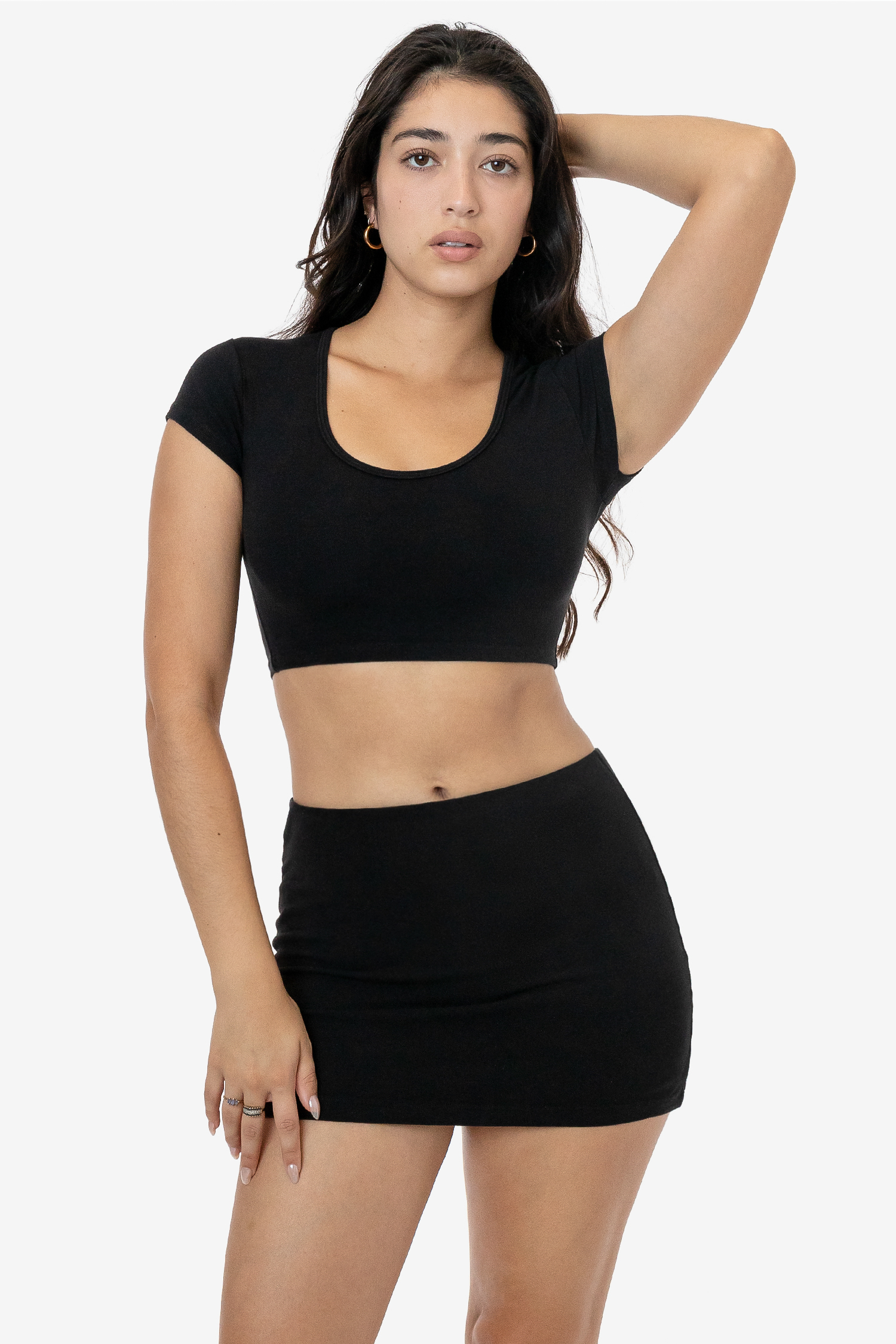 GARMENT DYE MICRO CROP TEE 8