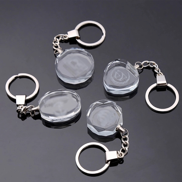 2d Oval Crystal Keychain 4