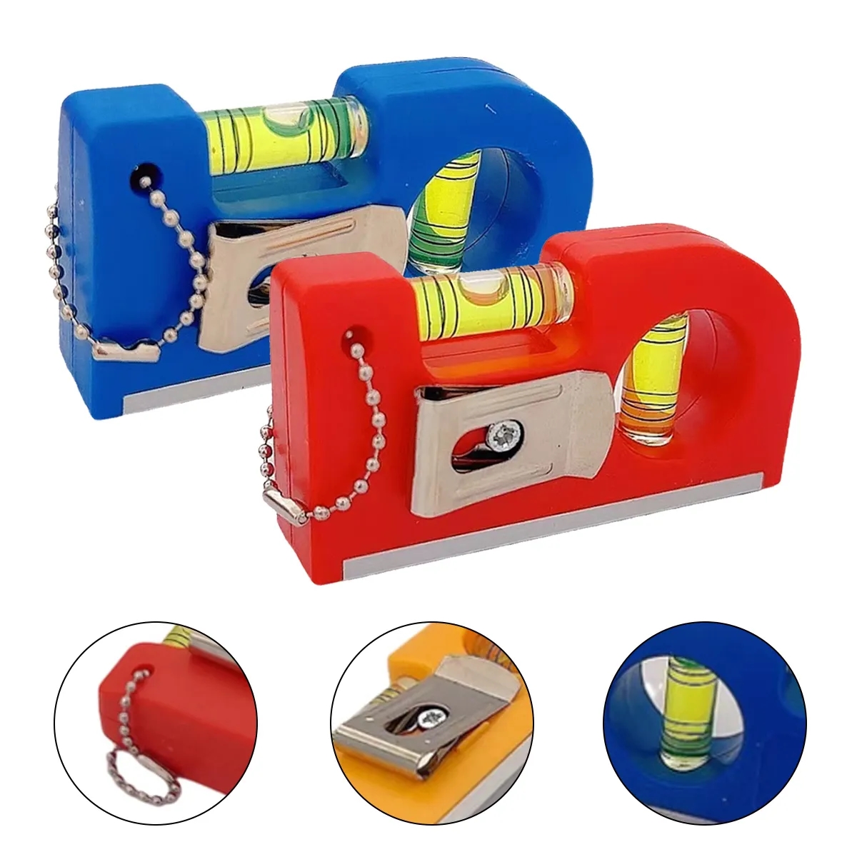 Mini Multi Tool Level With Pencil Sharpener And Keychain 7