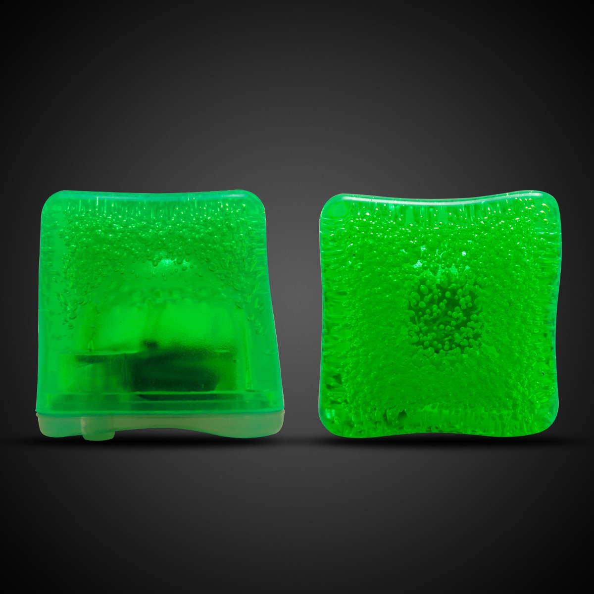 Neon Green Lited Ice Cubes(Pad Print) 2