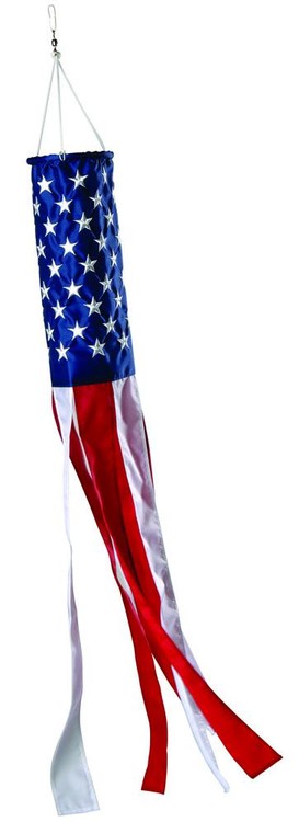 3-D Wind Sock - 40" x 5 1/2" - Embroidered 2