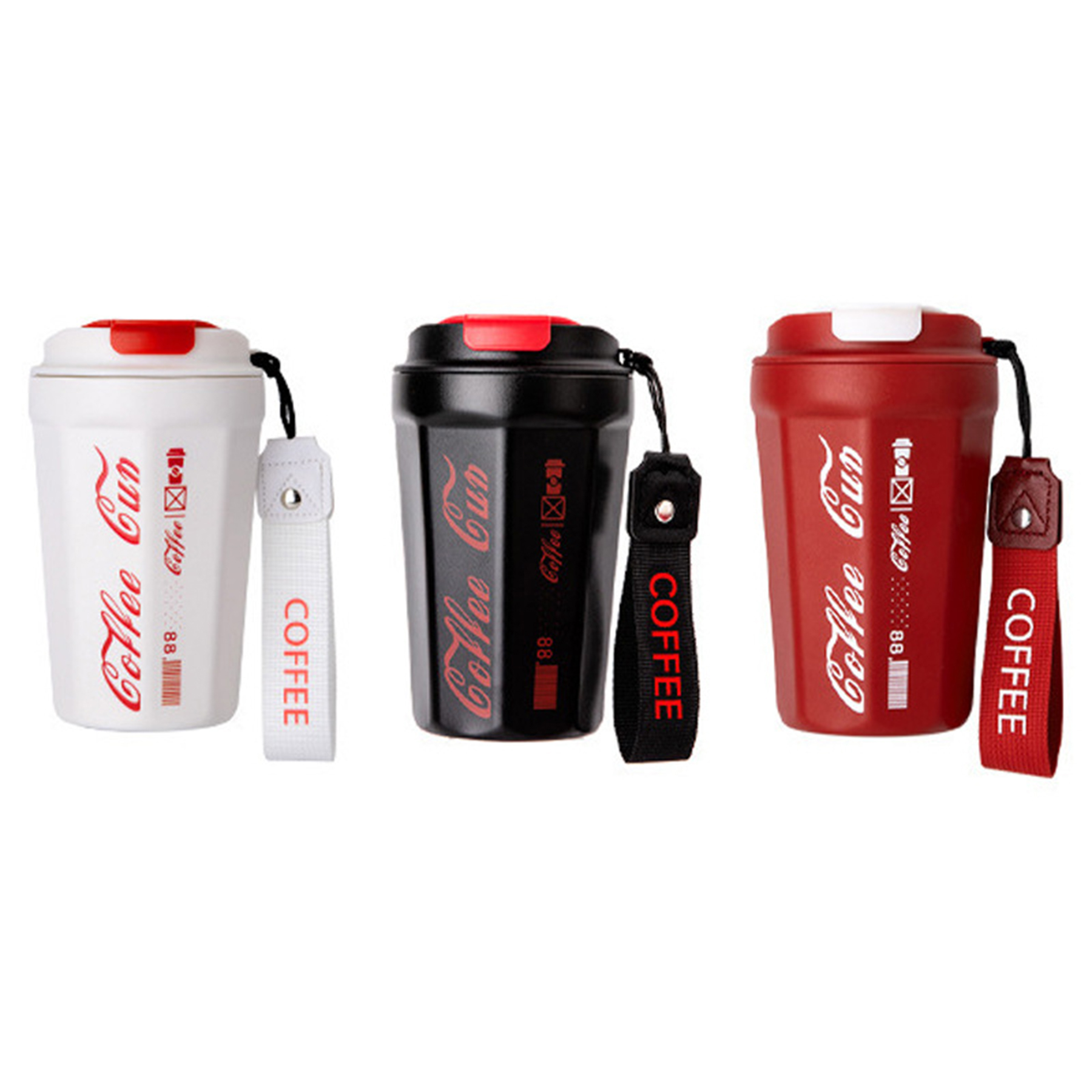 14oz Insulated Coffee Cup with Lid 2