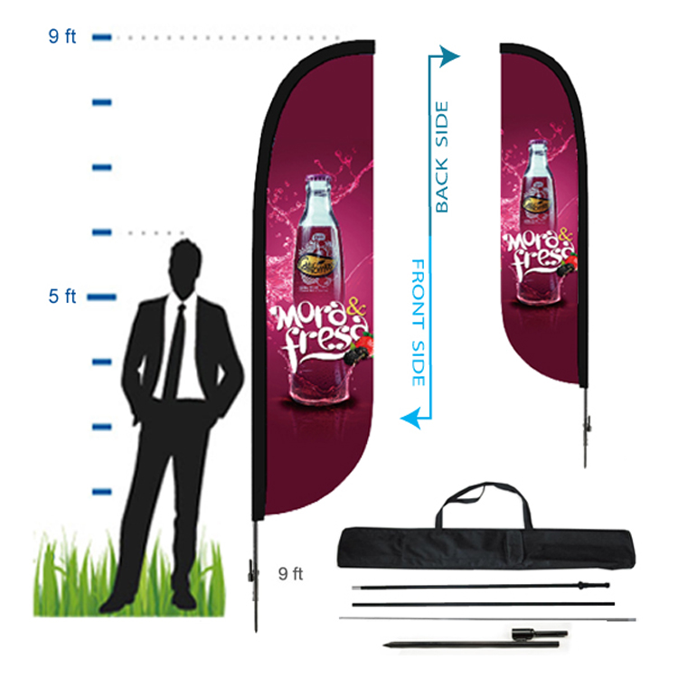 7.5 ft. Convex Advertising Flag Kit 2 (Double Sided) 2