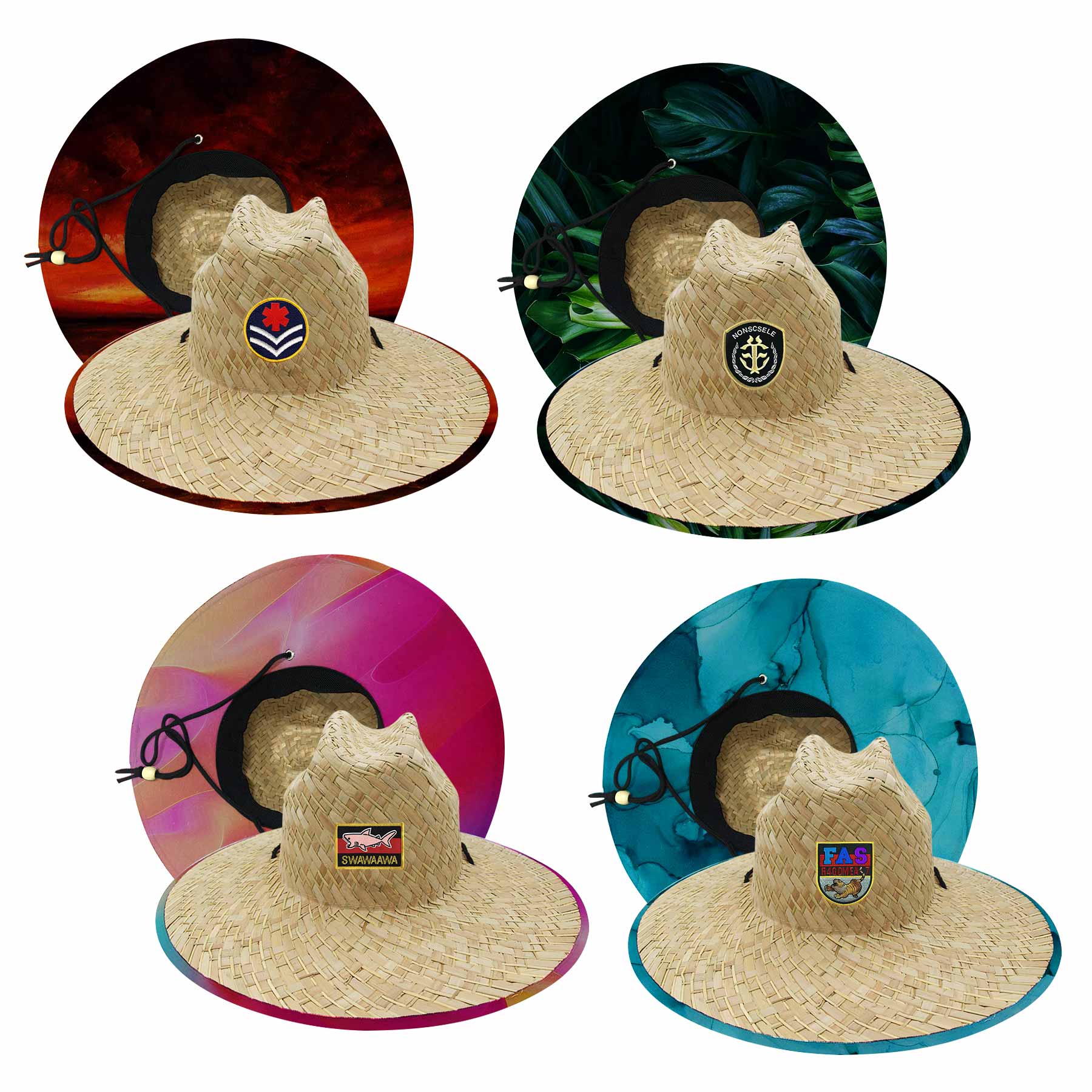 Summer Straw Hat With Custom Patch 1