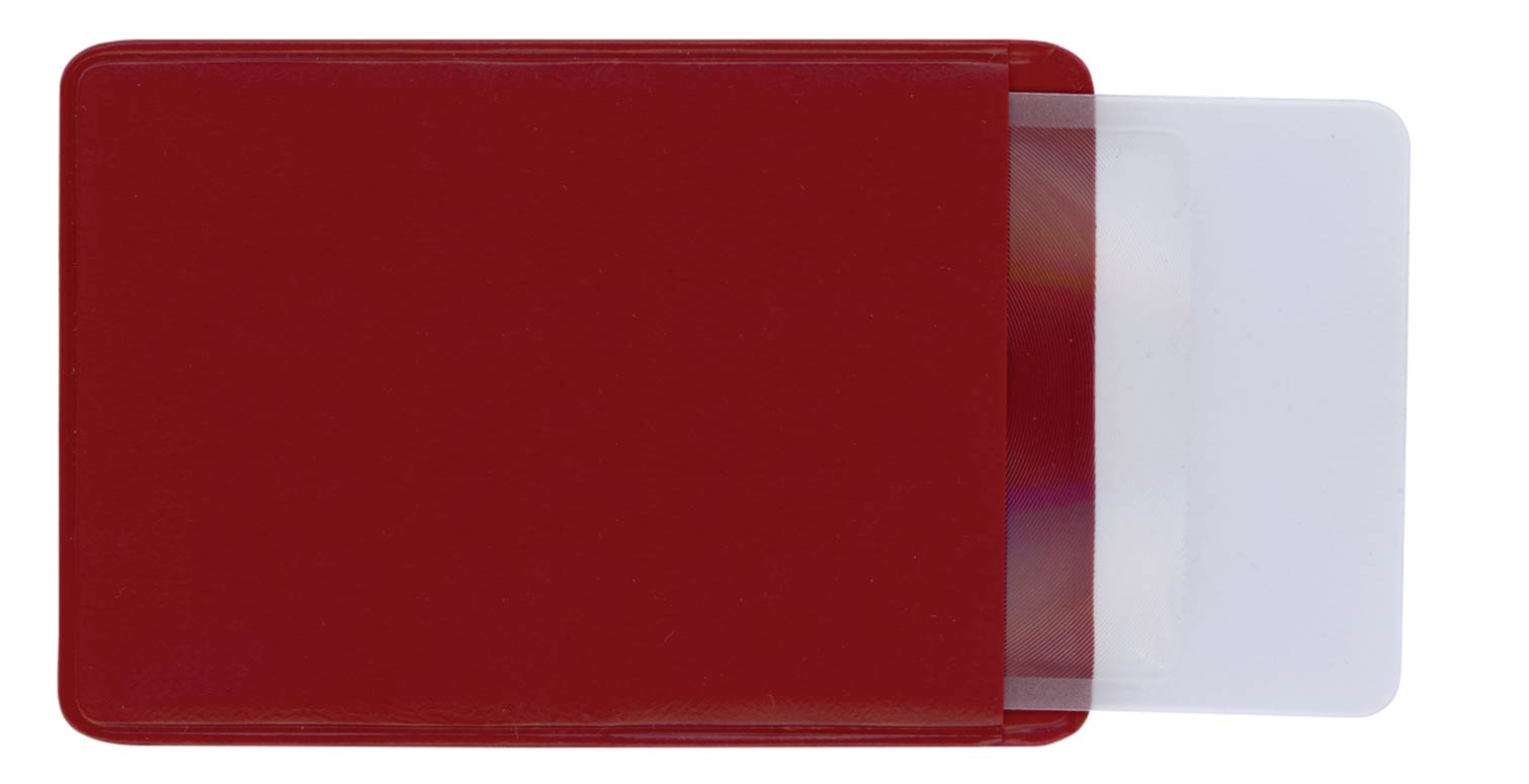 Credit Card Size Magnifier in a Protective Vinyl Case 3