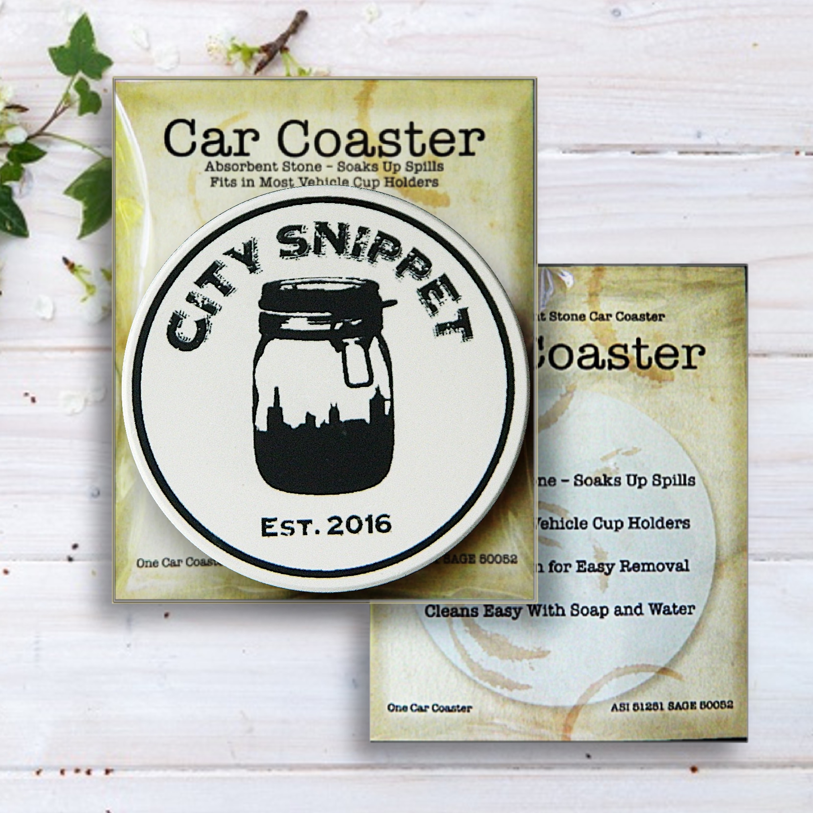 Car Coaster in Retail Packaging 13
