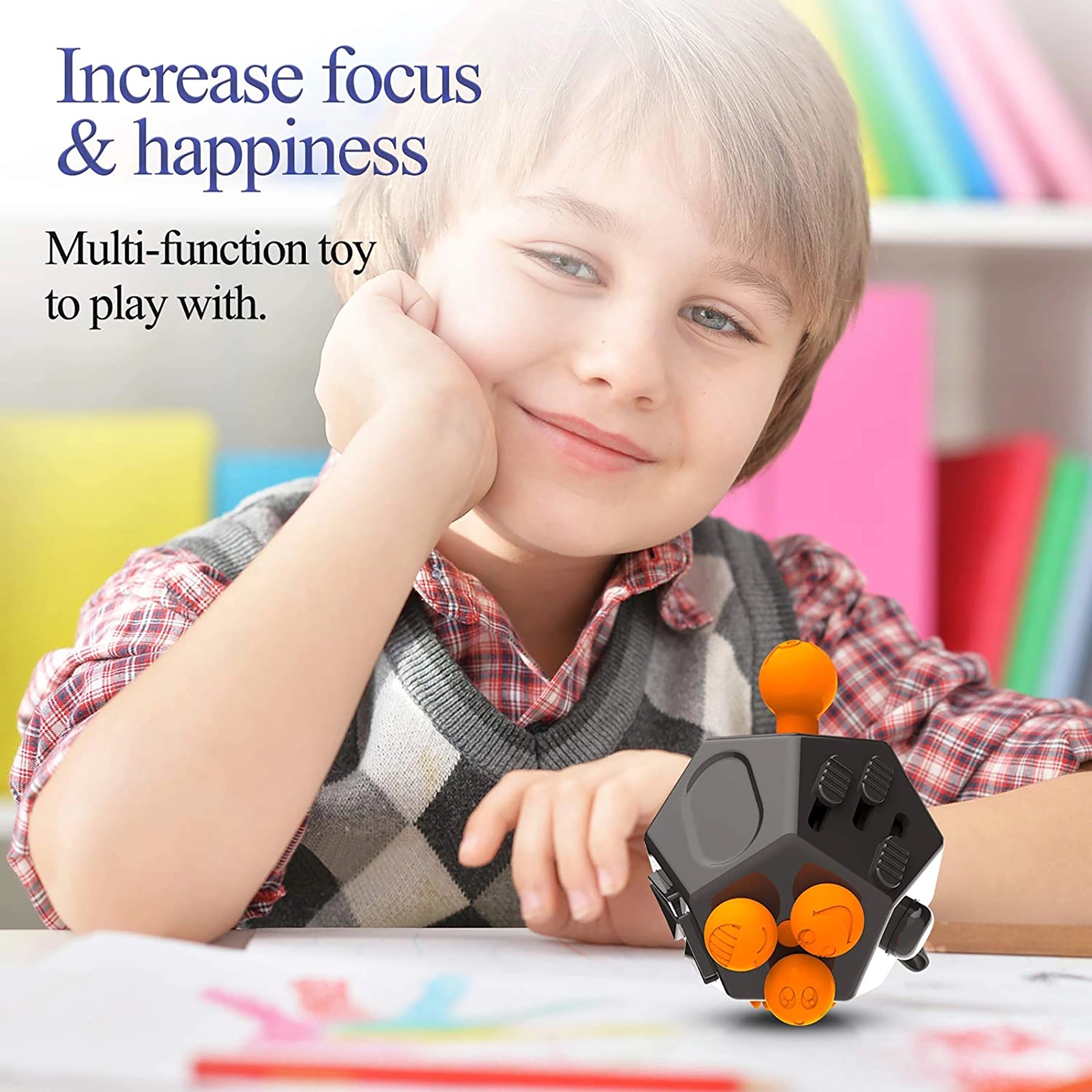 Fidget Dodecagon 12 Side Cube Relieves Stress Anxiety 27