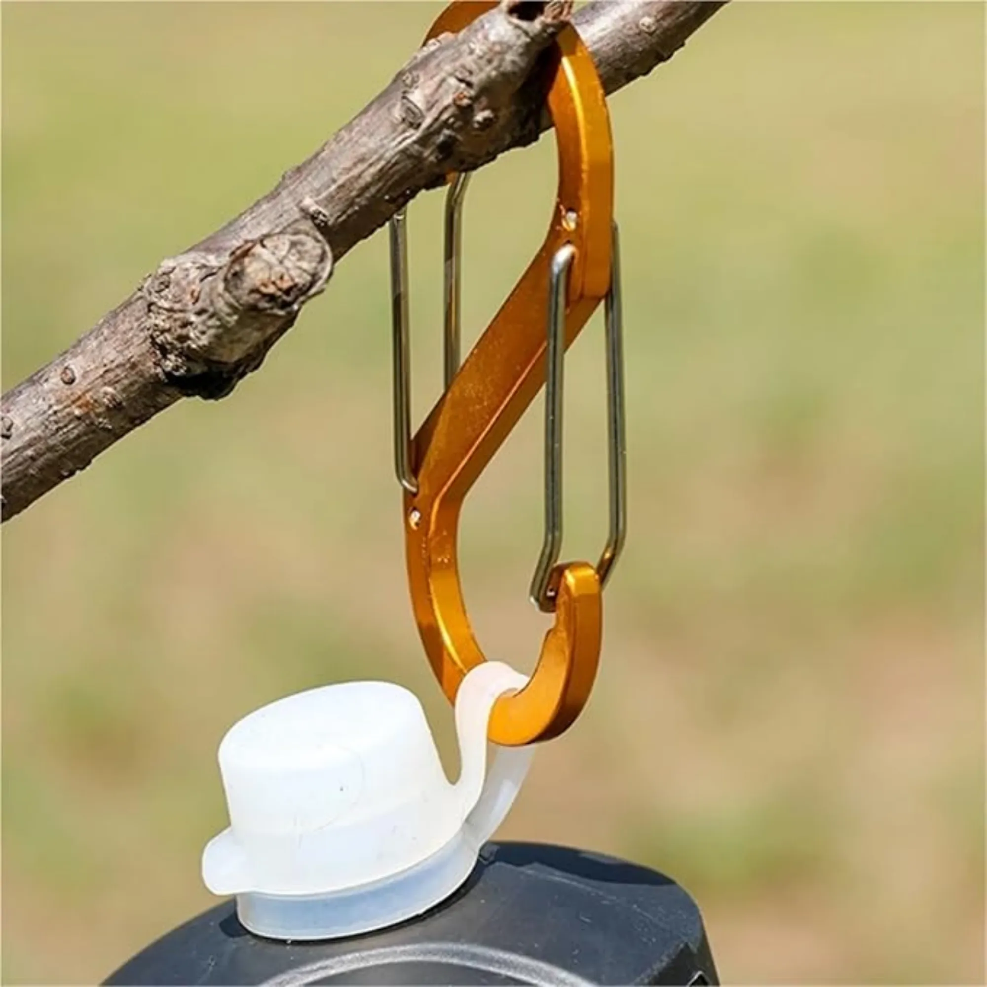 MOQ Aluminum Alloys S Shaped Carabiner Double Hook 3