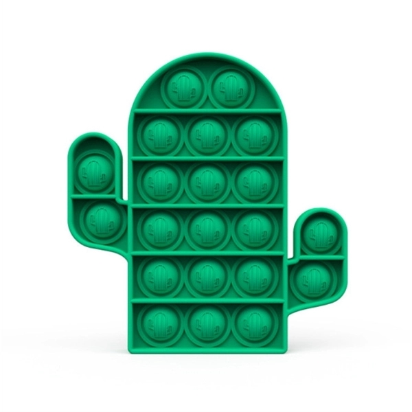 Cactus Shape Silicone Push Pop Bubble Toy 4