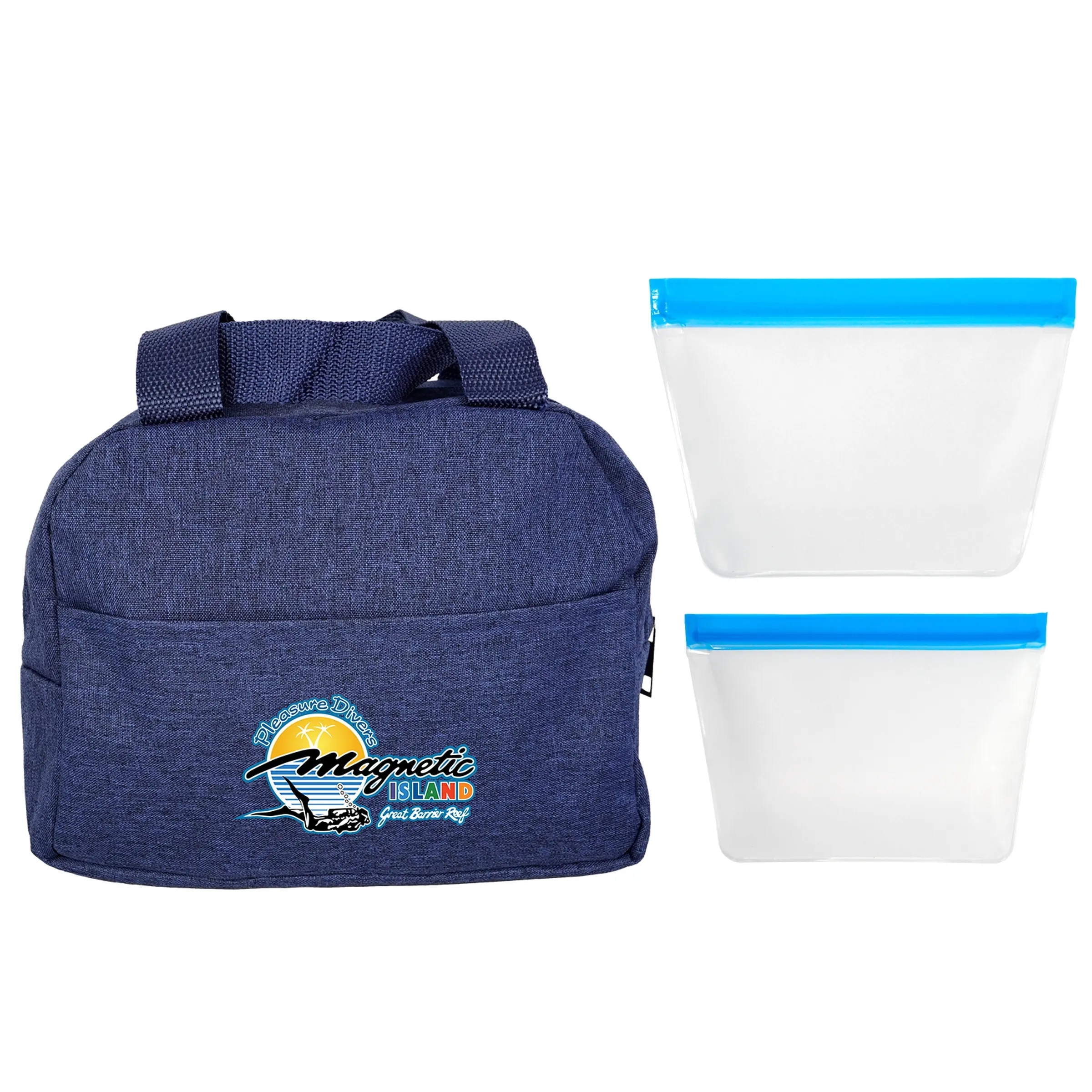 HEATHERED BAGGED COOLER SET 6