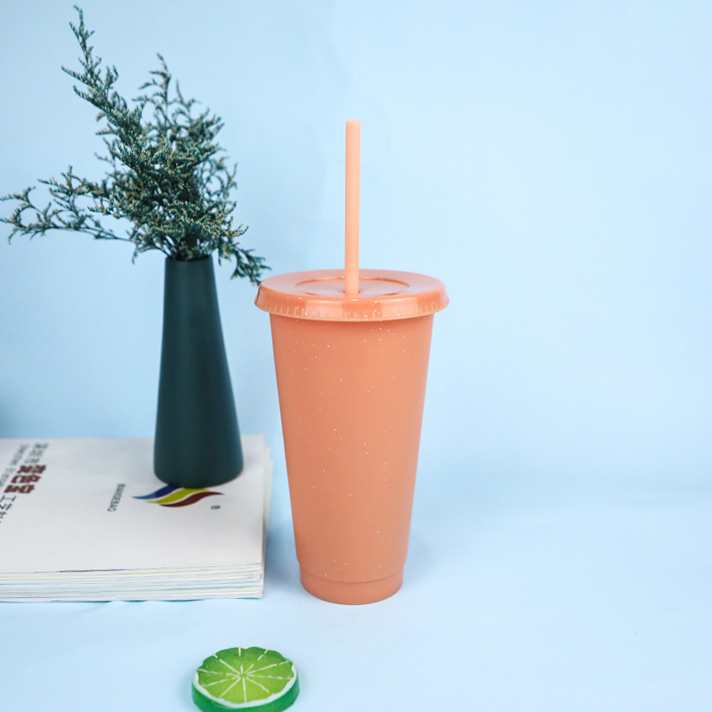 24OZ Reusable Cold Color Changing Cups Tumblers 11