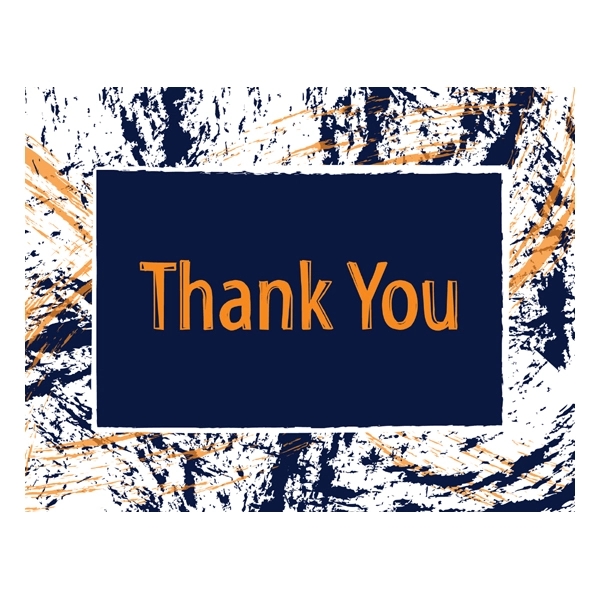 Paint Splatter Pattern Thank You Cards 2