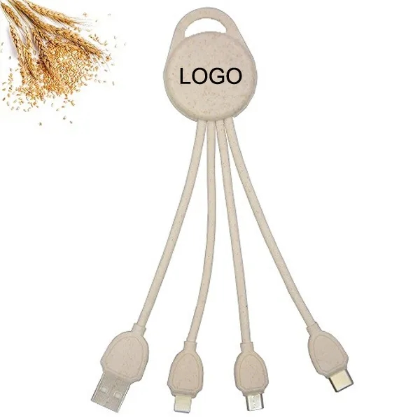 WHEAT STRAW CHARGER CABLE - ROUND SHAPE 1