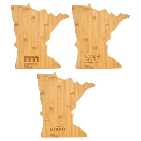 U.S. State Shaped Bamboo Cutting and Serving Boards 387