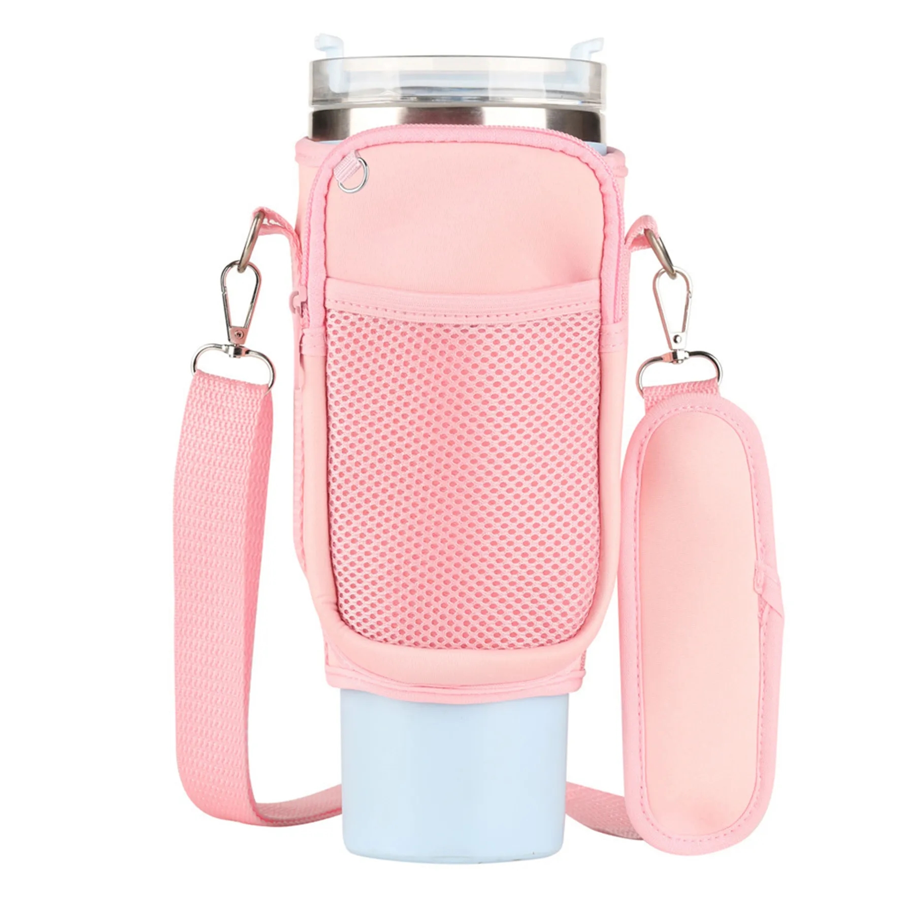 Water Bottle Holder Pouch with Adjustable Strap for 40oz 5