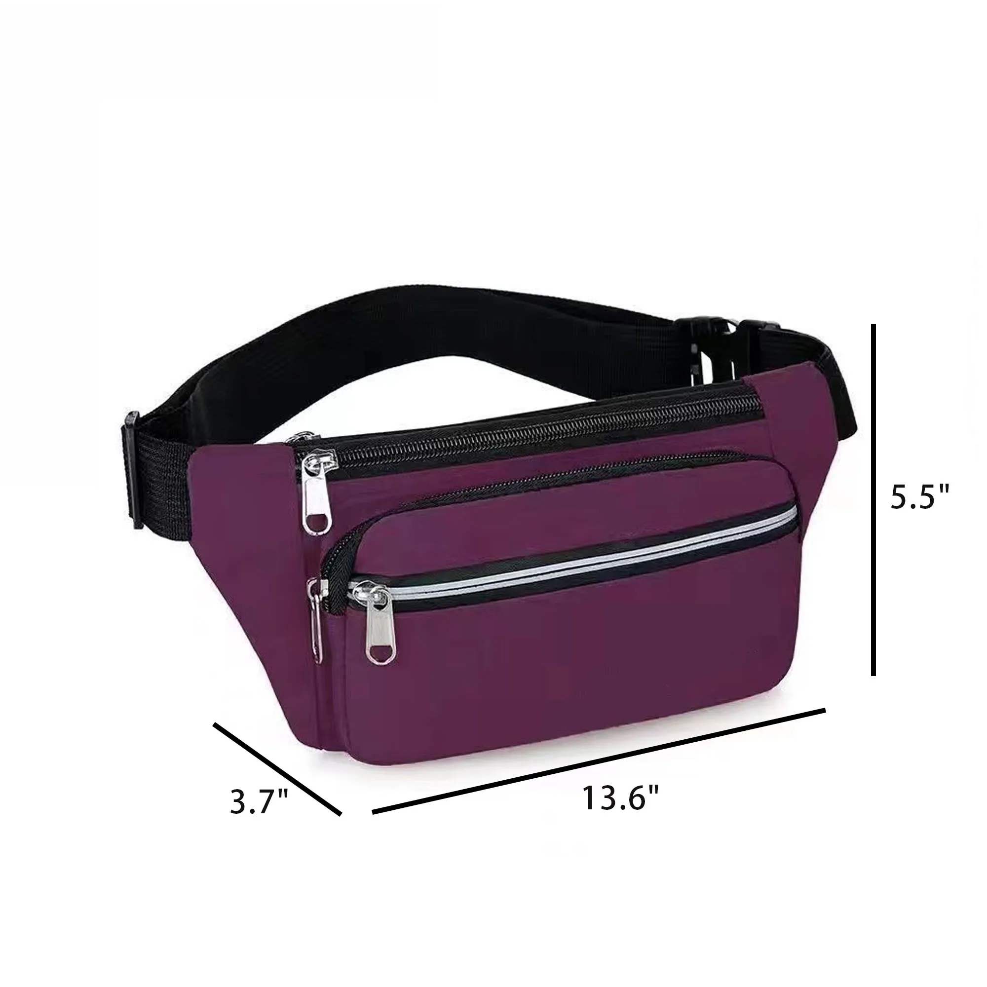 Fanny Pack With Zipper Pockets 2