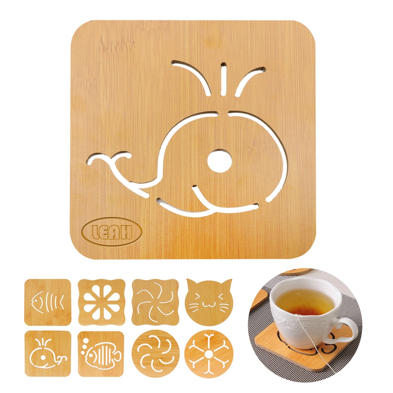 Cartoon Wood Coaster For Coffee 2