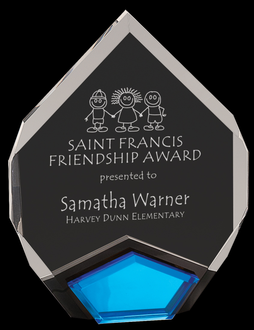 Marquis Blue Acrylic Award 1