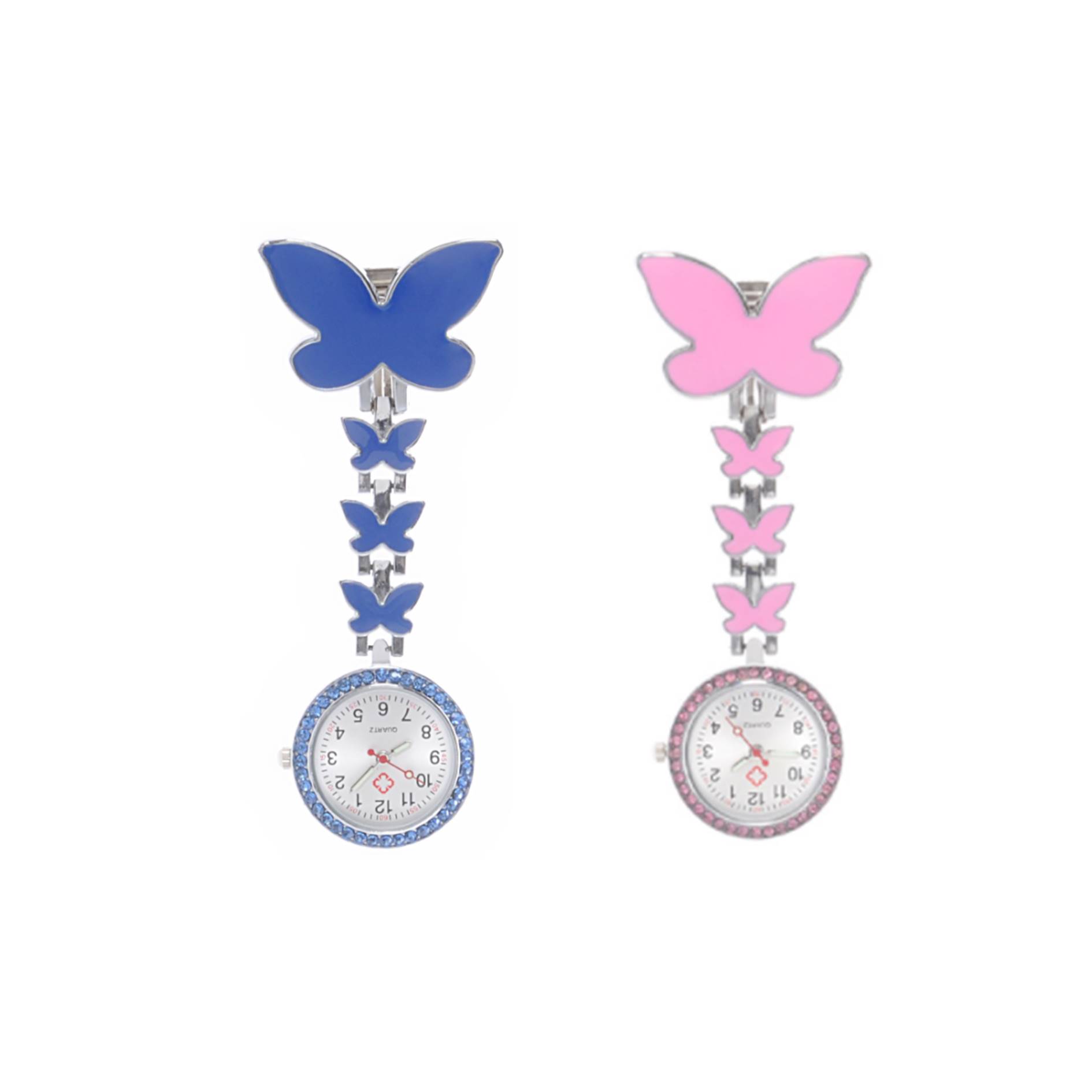 Pocket Watch Butterfly Shape Nurse Watch 2