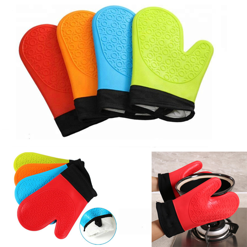 Double Layer Heat Resistant Silicone Gloves 2