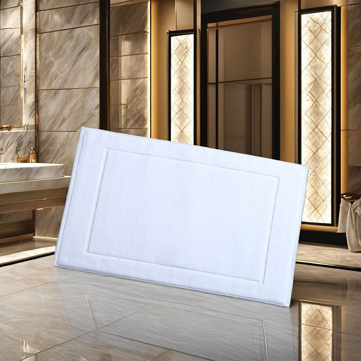 Non-Slip Cotton Bathroom Floor Mat 6