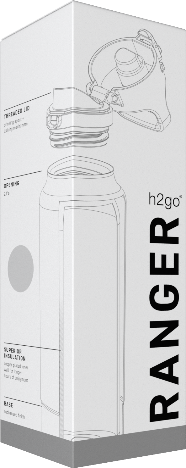 25 oz h2go ranger, custom water bottle with logo imprint 2