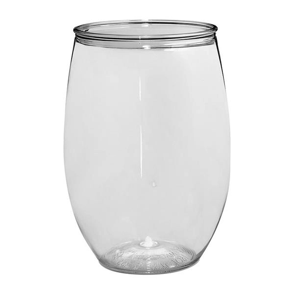 10 oz. Stemless Plastic Wine Glasses 2