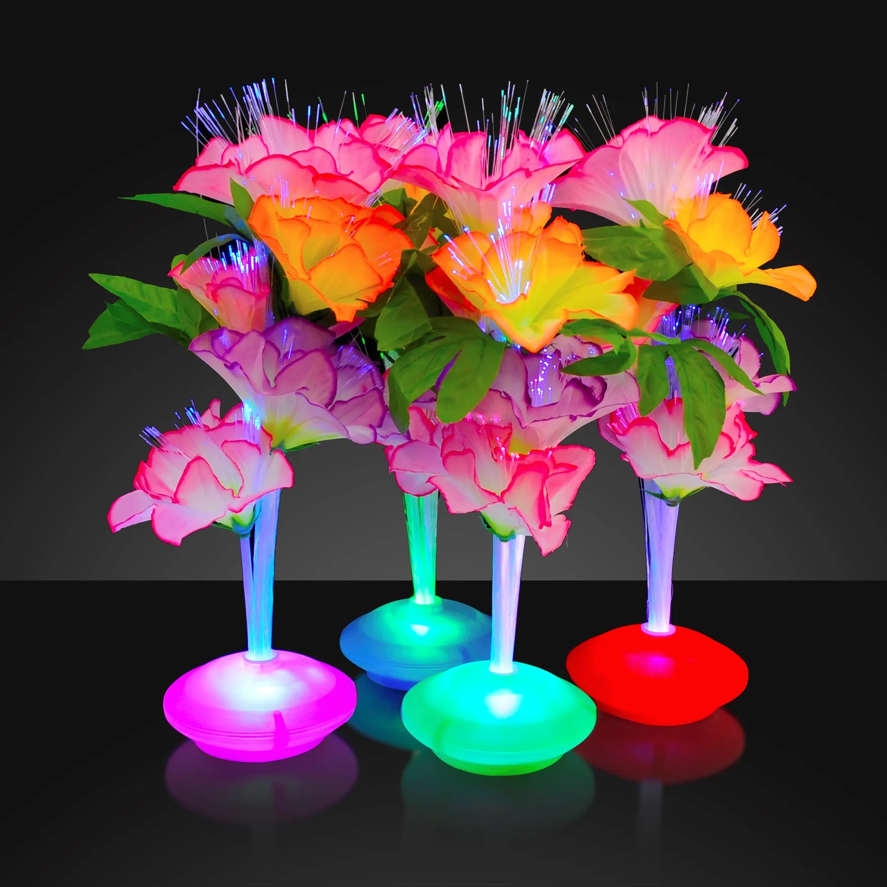 Fiber optic flower centerpiece 4