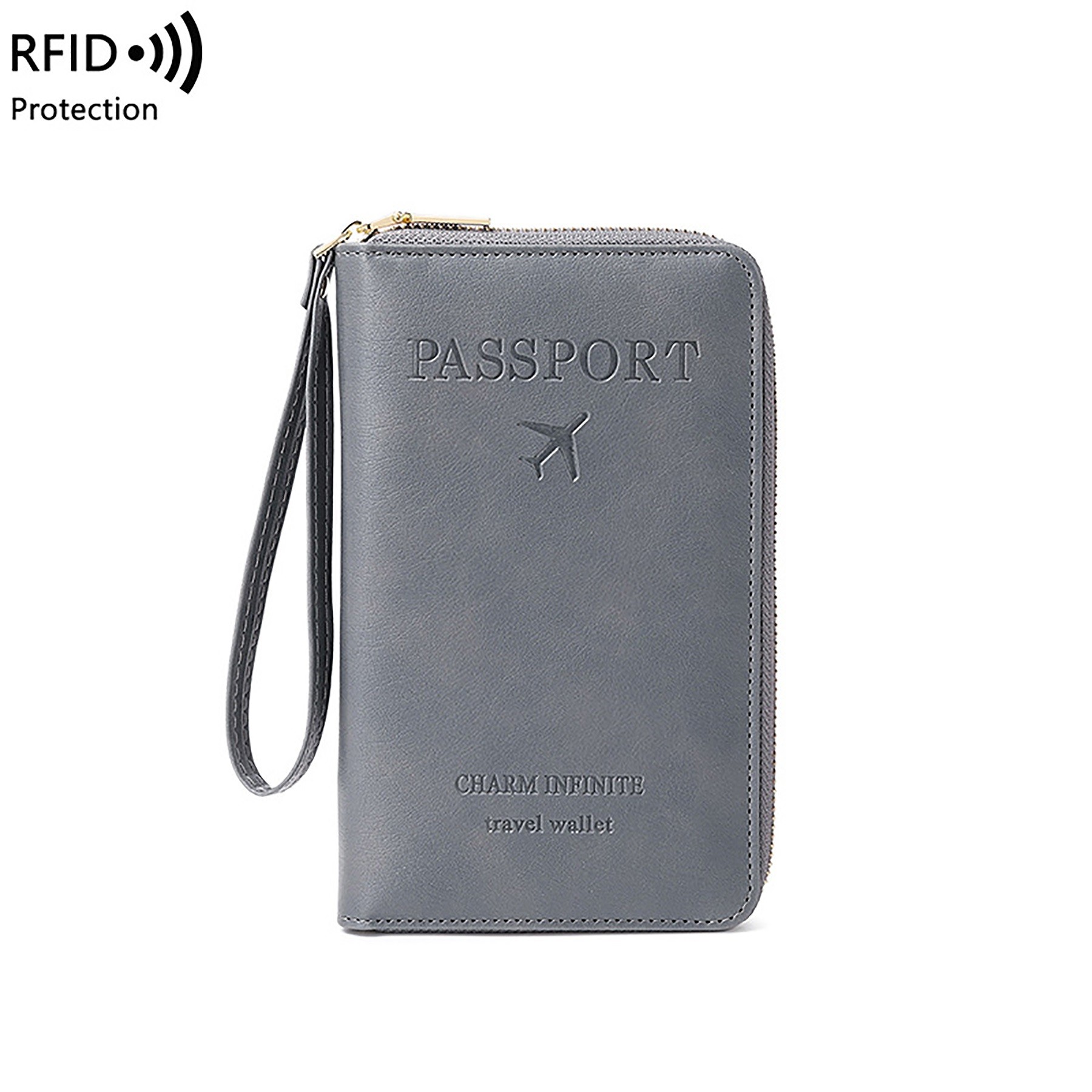 Long Leather Passport Case 9