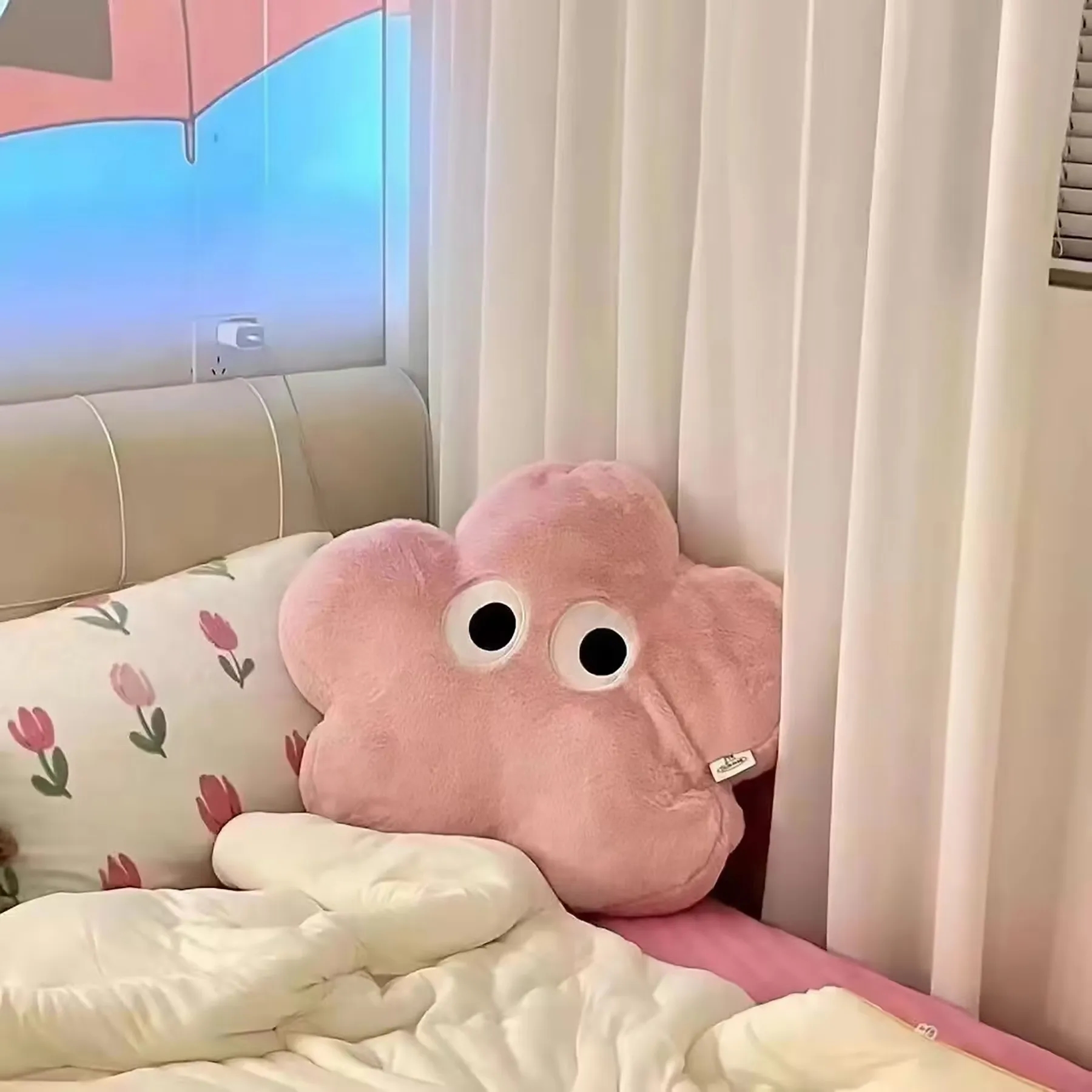 Cotton Pink Fat Sofa Pillow 3