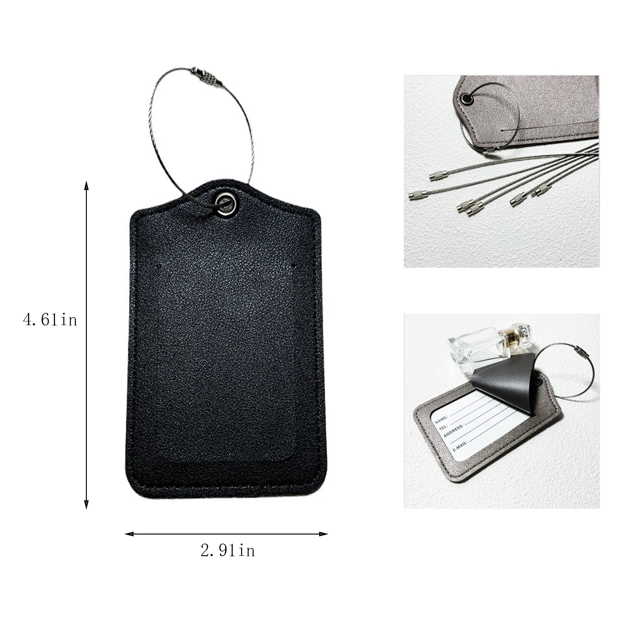 Custom PU Luggage Tag 2