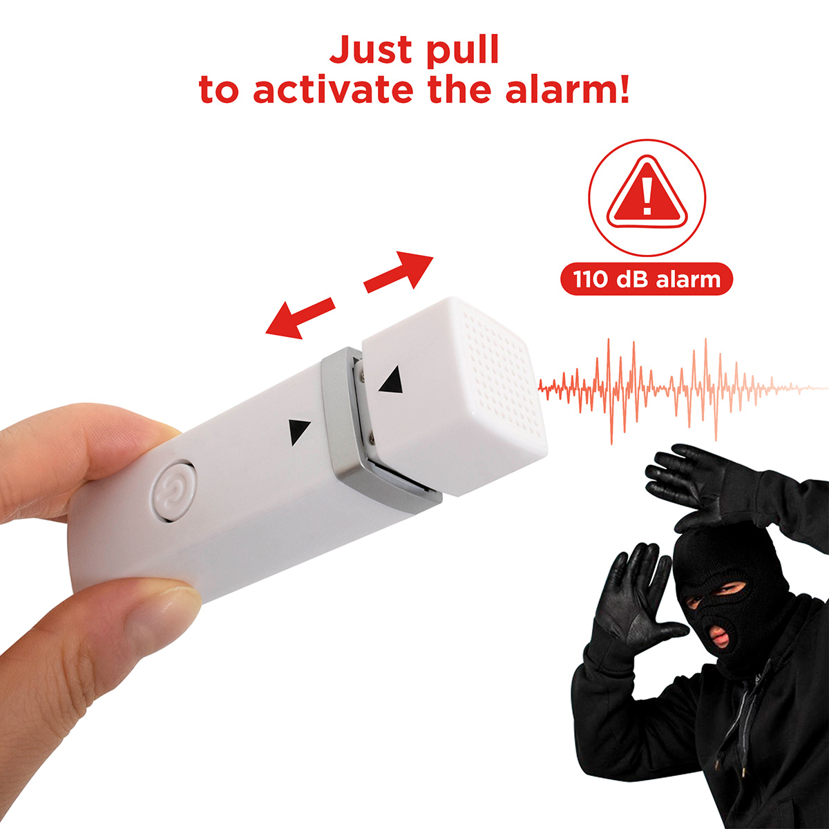 Best Buddy Tools ® Carabiner Alarm LED Key Light 8